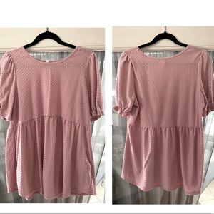 Pink blush maternity top
